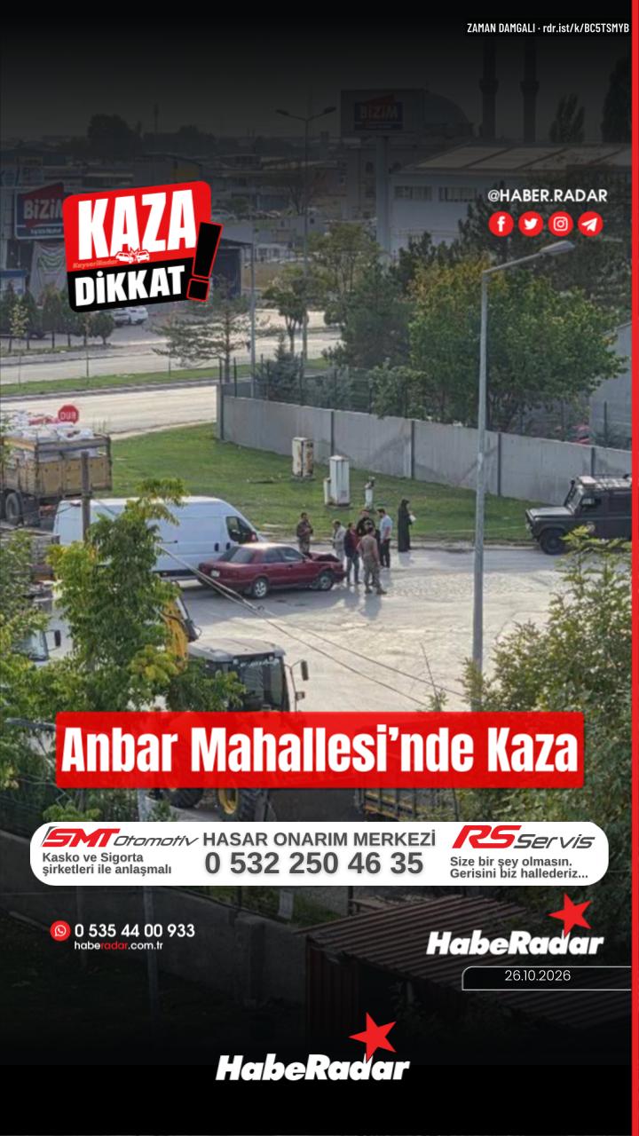 Anbar Mahallesi'nde sık kazalar yaşanıyor
