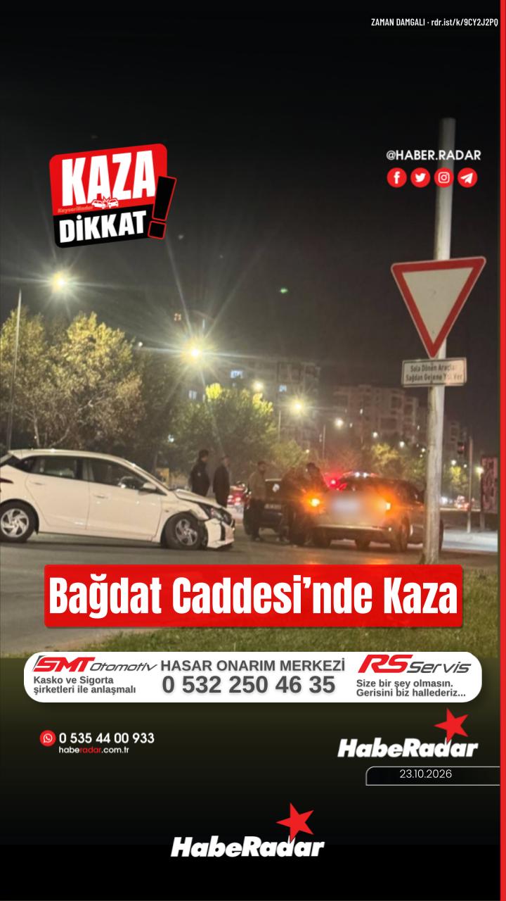 Bağdat Caddesi'nde kaza