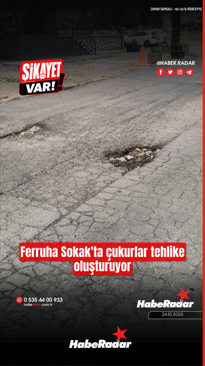 Talas Bahçelievler'de sokak çukurları tehlike oluşturuyor