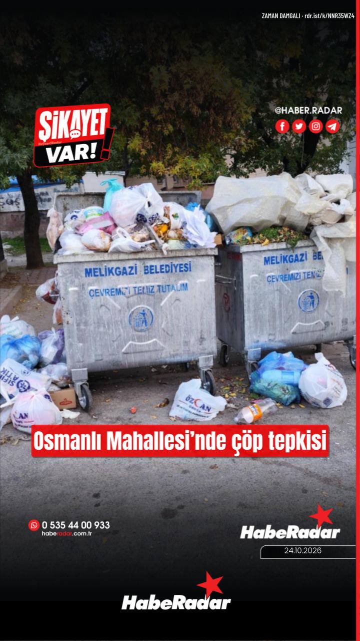 Osmanlı Mahallesi'nde çöp biriktisi vatandaşları endişelendiriyor